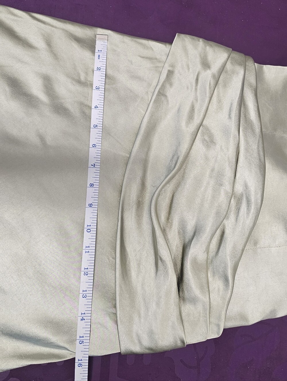 New Meshki Jasmine Strapless Satin Maxi Dress - Sage Size S $255 - Picture 13 of 14